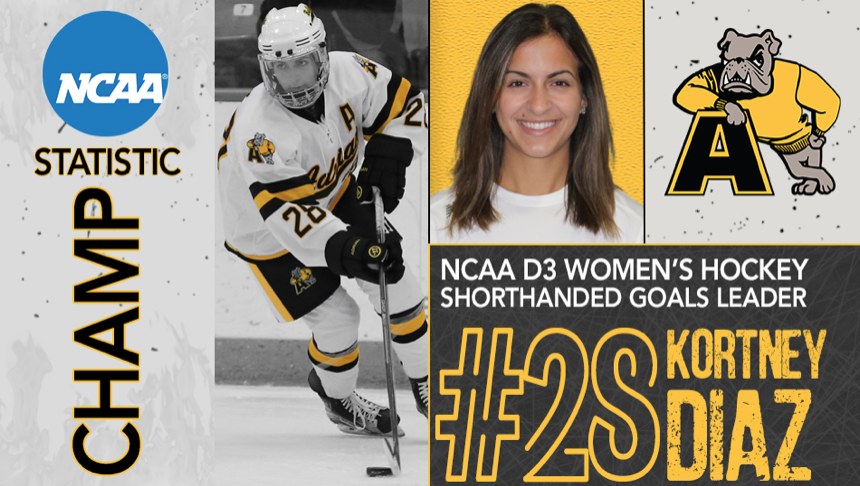 Diaz named NCAA D3 Statistical Champion for shorthanded goals