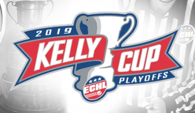 End of ECHL Kelly Cup Finals first period.