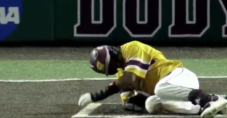 WATCH: CMU Player Gets Hit by Pitch and Then Sprints to 1st Base