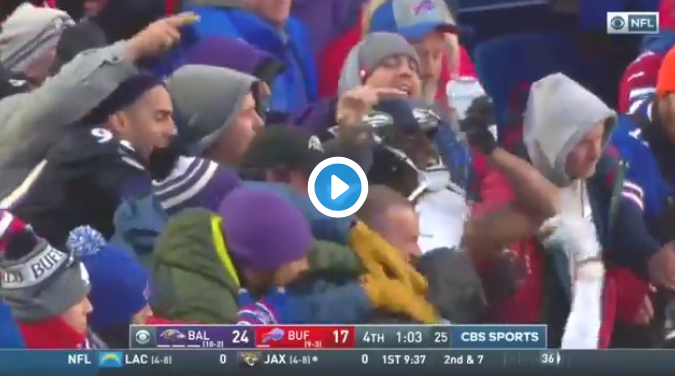 WATCH: Marcus Peters Chugs Beer In Stands With Fans