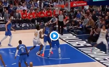 WATCH: Trae Young Made a Circus Shot From Behind the Backboard