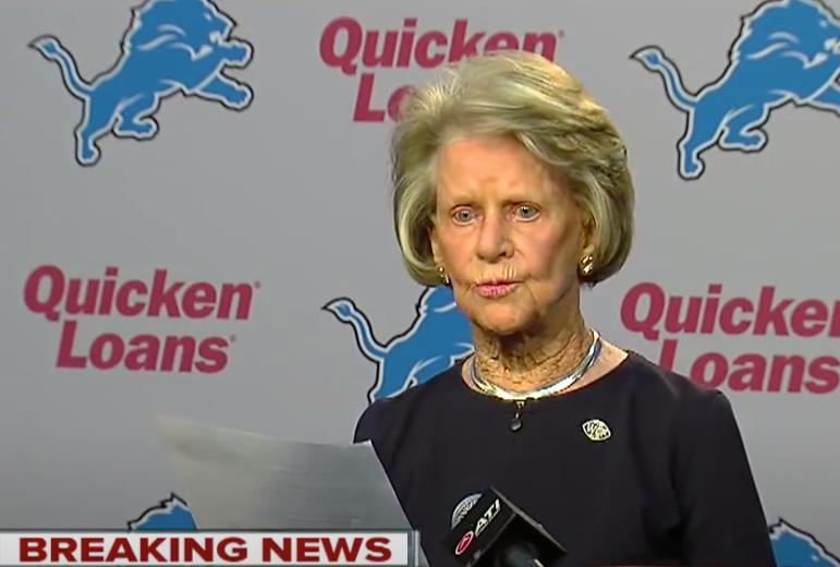 Martha Ford Steps Down; Sheila Hamp Ford to Lead Detroit Lions