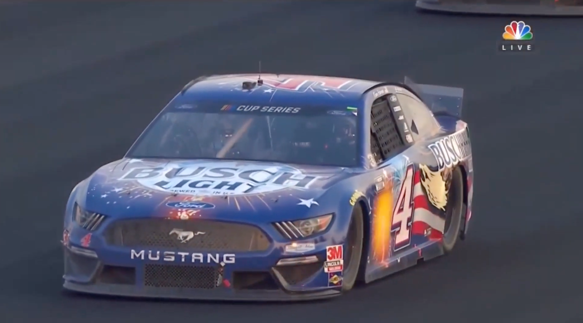 WATCH: Kevin Harvick Wins Brickyard 400, Denny Hamlin Crashes Late