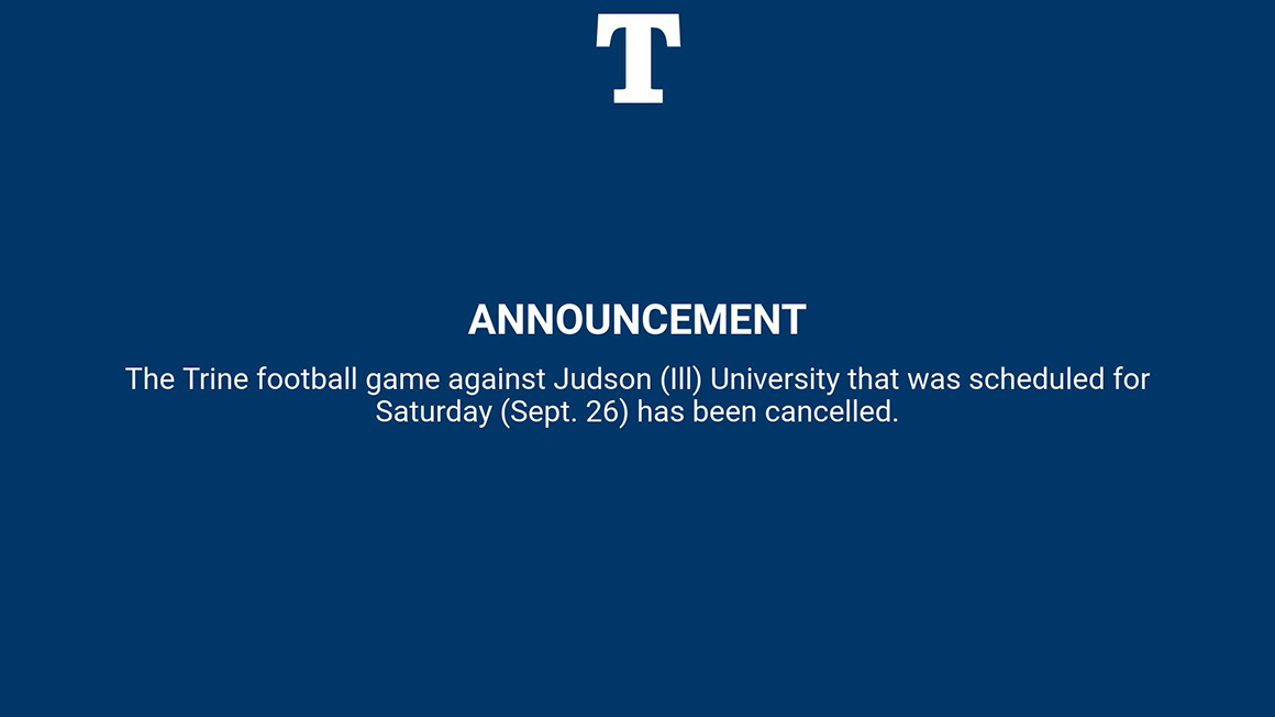 Trine University Cancels Football Game Against Judson University