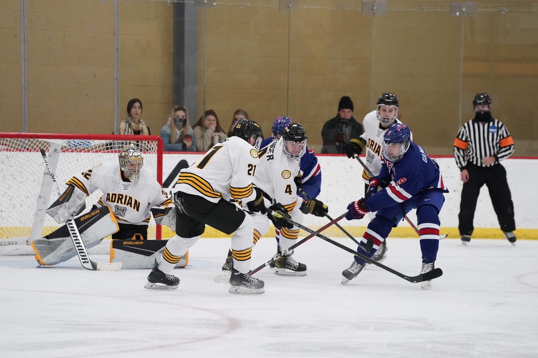 WATCH: D1 Lake Superior State Lakers Hold On Against D3 Adrian College Bulldogs