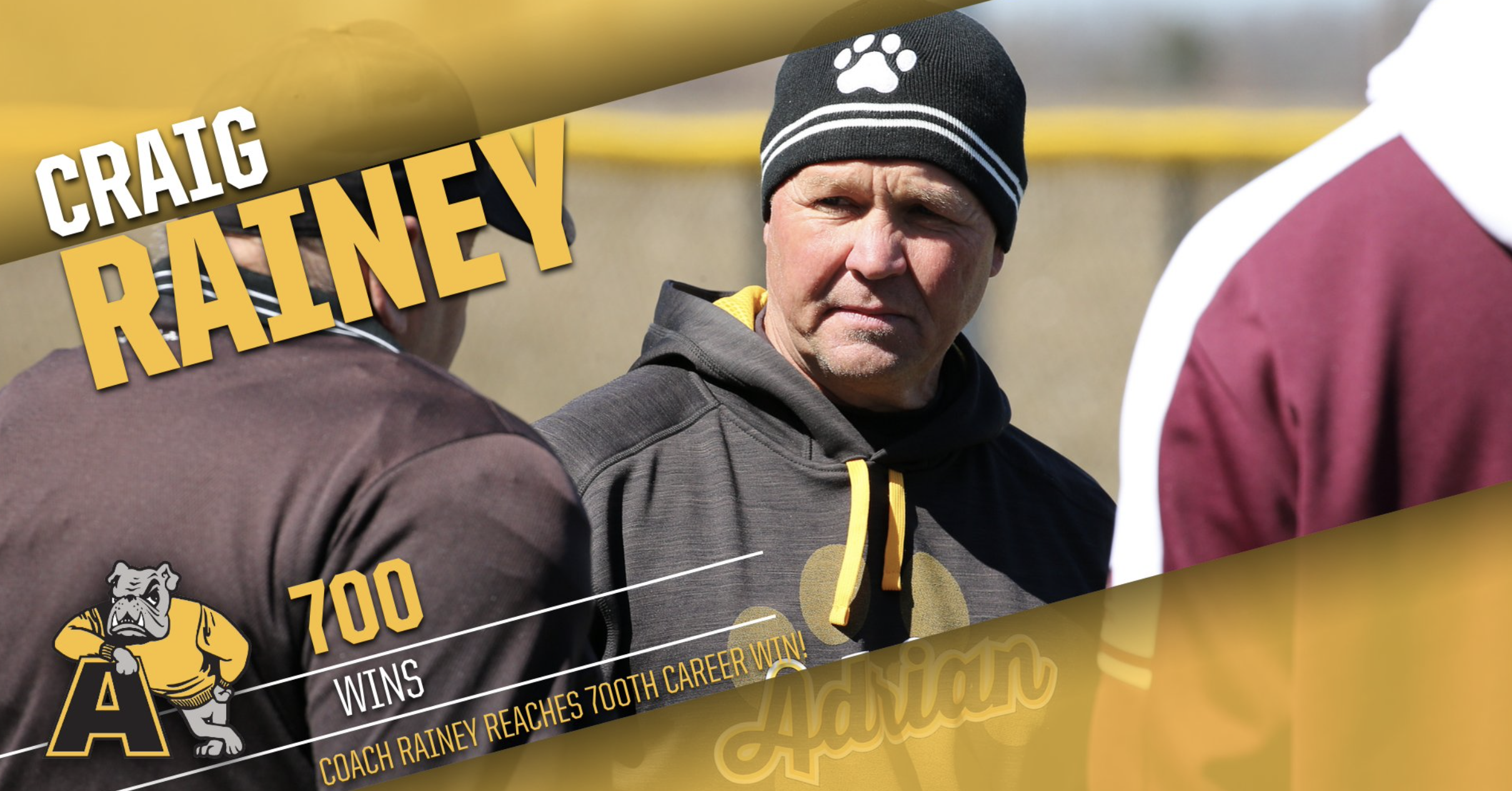 Adrian College’s Craig Rainey Reaches Incredible 700 Career Wins