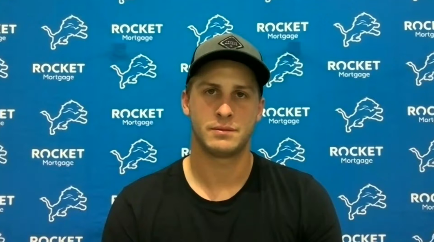 WATCH: Detroit Lions QB Jared Goff Mini Camp Press Conference