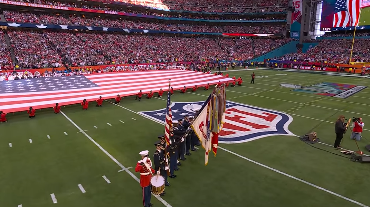 WATCH: Chris Stapleton Performs National Anthem To Open Super Bowl